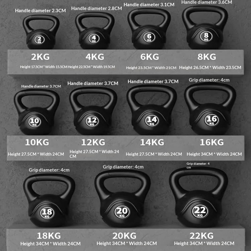 Home Gym House - 2026 Fitness Ayarlanabilir 8kg Kettlebell Ergonomik
