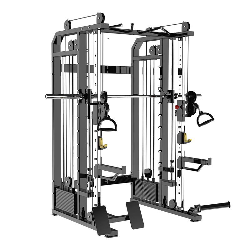 Home Gym Cable Machine With Weight Stack - Çok Fonksiyonlu Smith Bird Rack Makinesi