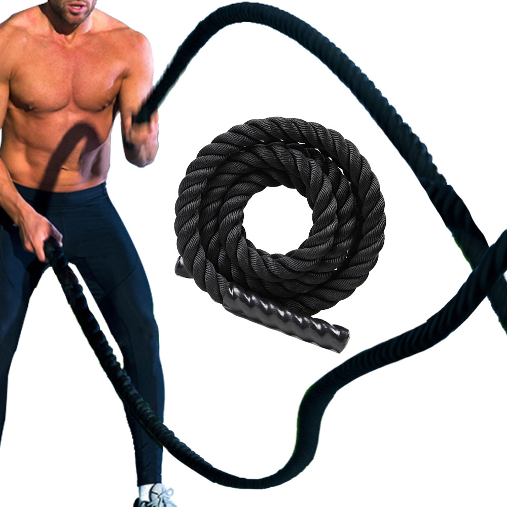 Home Gym Workout - Poly Dacron Battle Rope Ev Spor
