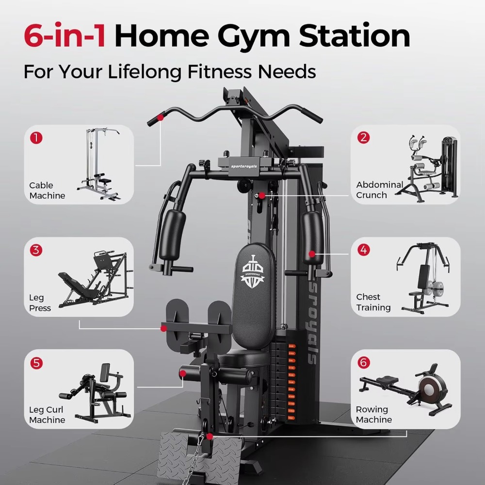 Çok Fonksiyonlu Ev Spor Salonu - Home Gym Cable Machine With Weight Stack incelemesi ve fiyatı