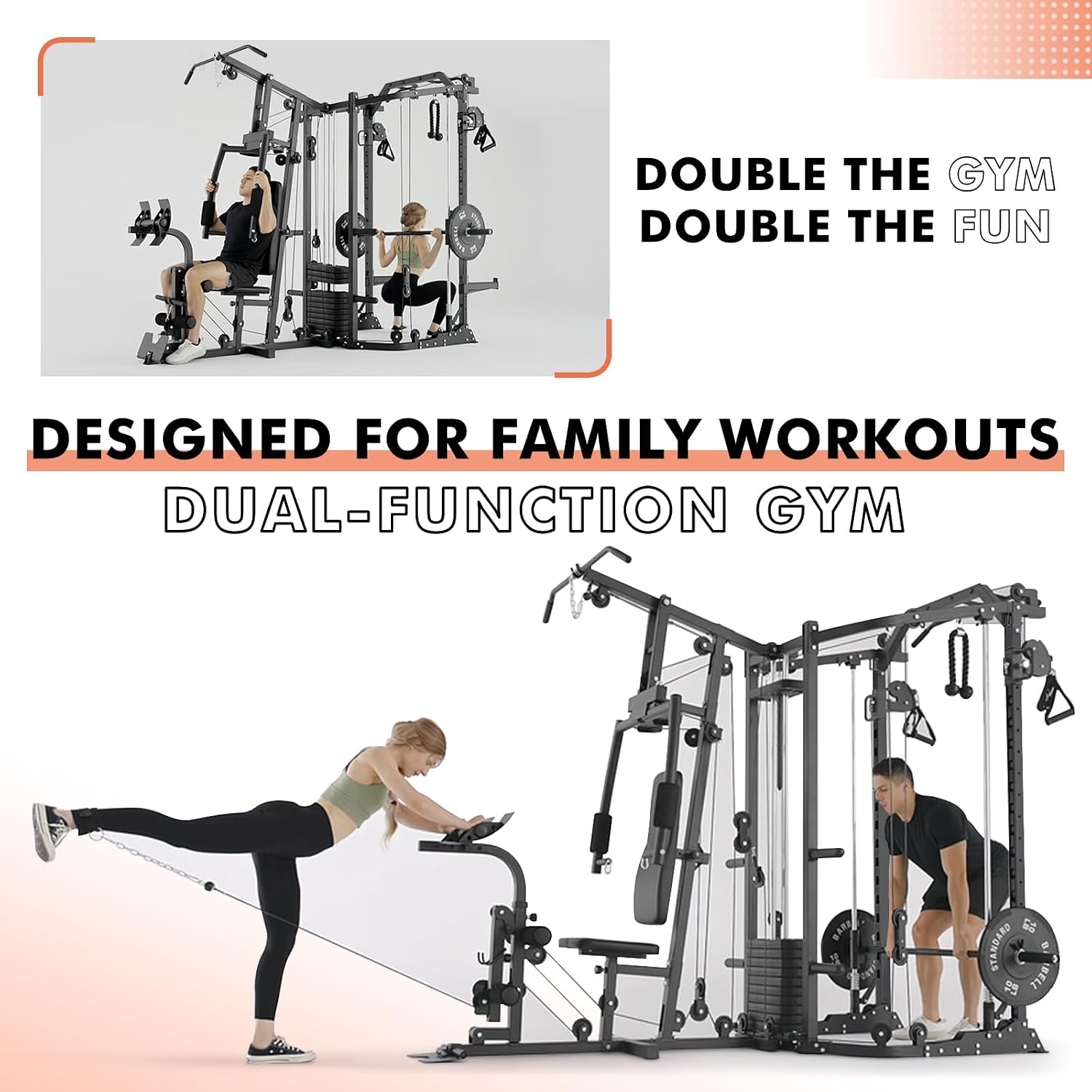 Çift İstasyonlu SmithΔ Makines - Home Gym With Smith Machine incelemesi ve fiyatı